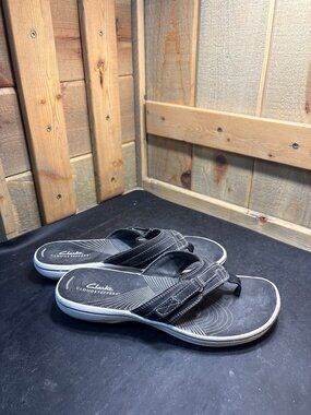 Clarks Black Cloudsteppers Sandals Womens US 8 UK 5.5 EU 39 261255054055